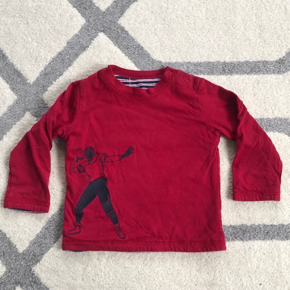 Janie and Jack reversible long sleeve tee